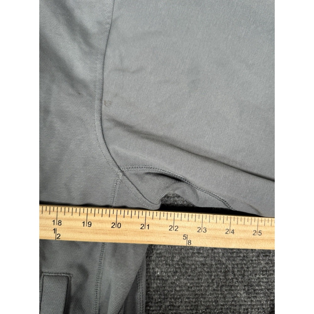 Nike Dri-Fit Standard Issue 1/4 Zip Gray Heavy Sweatshirt Pullover Mens Medium - Picture 12 of 14